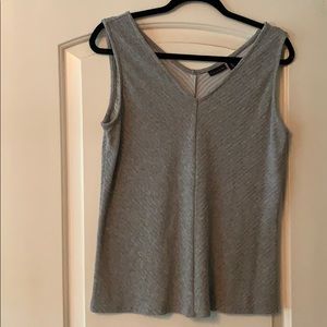 Tahari grey top